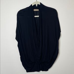 Anthropologie Drape Blouse / Top by Language in black. Size Large